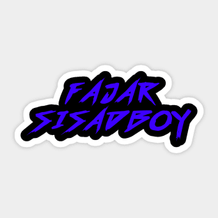 Fajar Sisadboy Blue Sticker